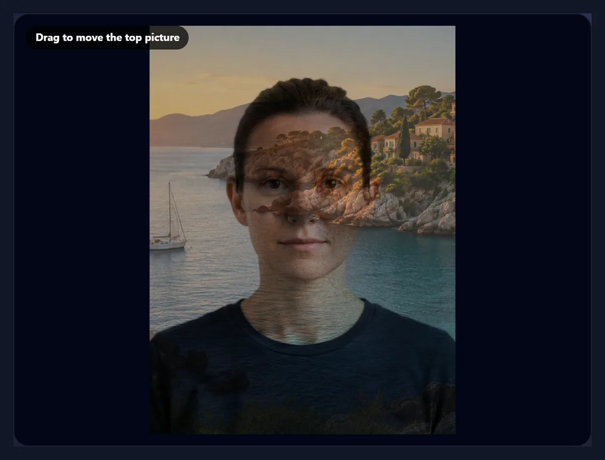 The portrait and landscape mixed with Multiply, darker overall