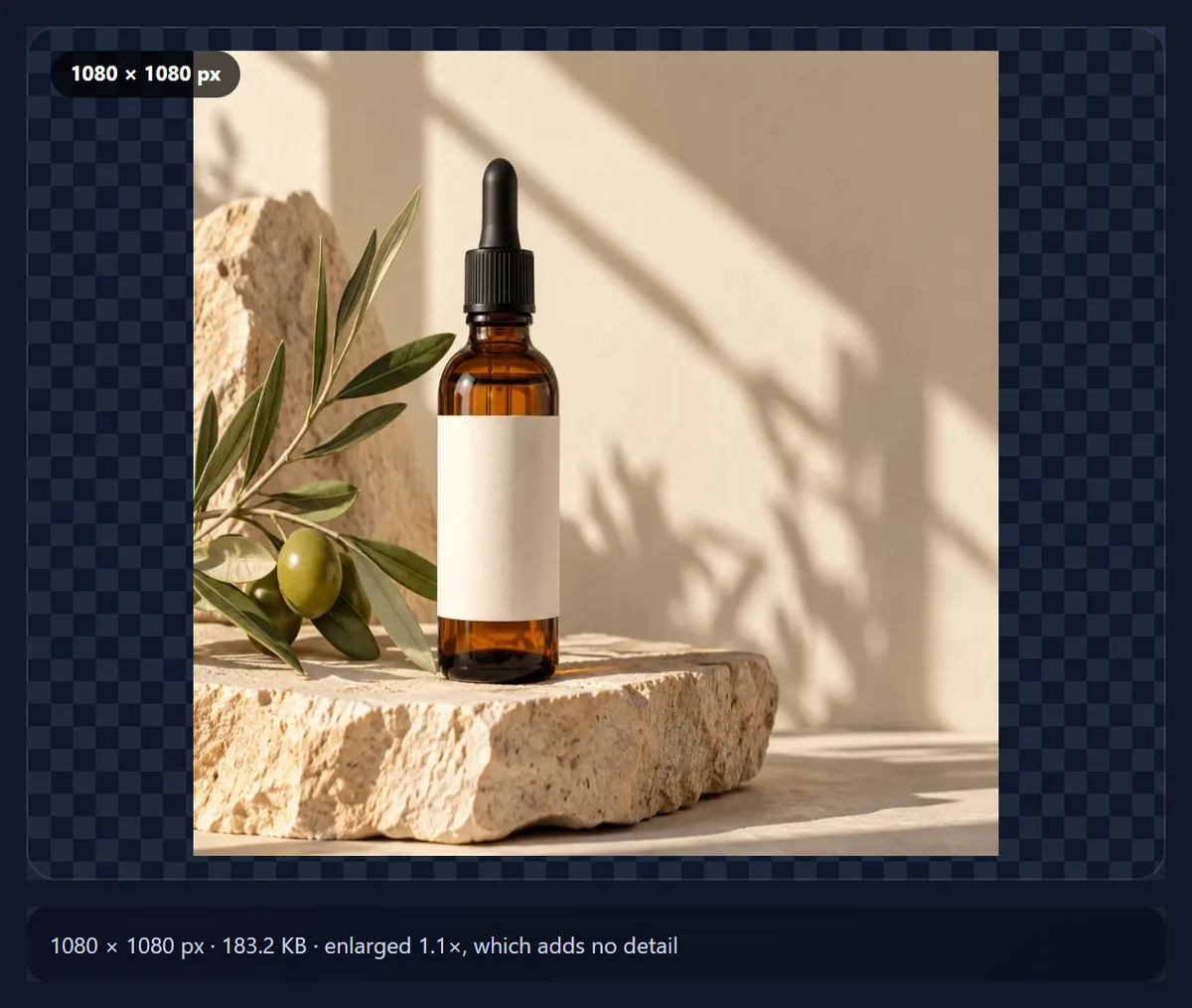 The product photo stretched into a square